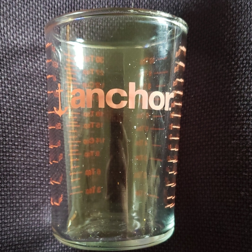 Anchor Hocking 5 oz Clear Glass Measuring Cup For Oz ,Tsp, Tbsp, Ml.